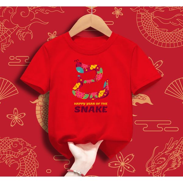 Cotton Year of the Snake Short Sleeve Tee (Baby/Toddler) - Image 3