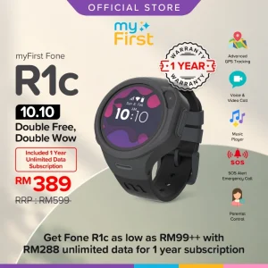 myFirst Fone R1c - 4G LTE Smart watch Phone for Kids with Voice Call Video Call GPS Tracking SOS Feature