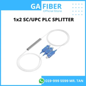 GA 1x2 Single Mode 0.5M Couple PLC Splitter (0.9MM) SC/UPC