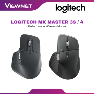 LOGITECH MX MASTER 3S / MX MASTER 4 PERFORMANCE WIRELESS BLUETOOTH MOUSE | 8K DPI | GRAPHITE