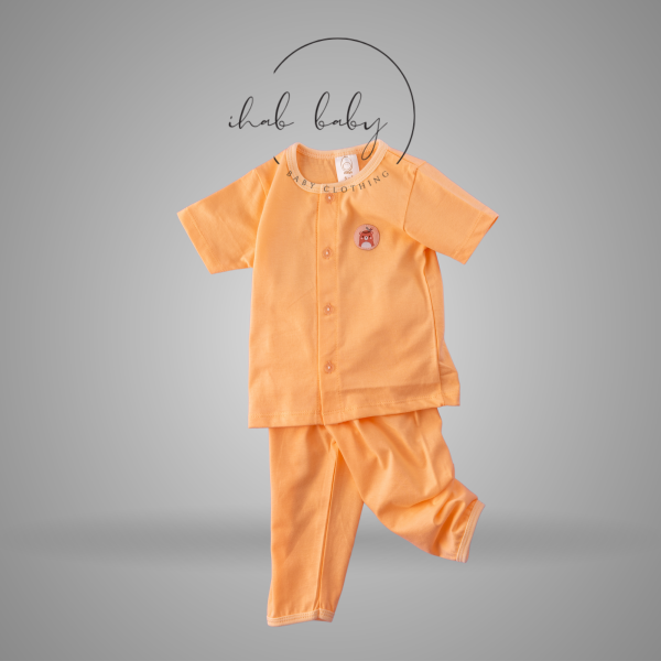 Unisex Cotton Short Sleeve Suit & Shorts (0-18 months) - Image 4