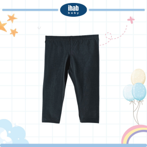 Striped Cotton Spandex Leggings (Kids) - 0-6 Months, Black