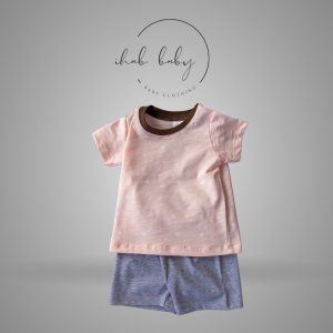 Baby Short Sleeve T-Shirt & Shorts Set (0-24 months) - 3-6 months, Brown