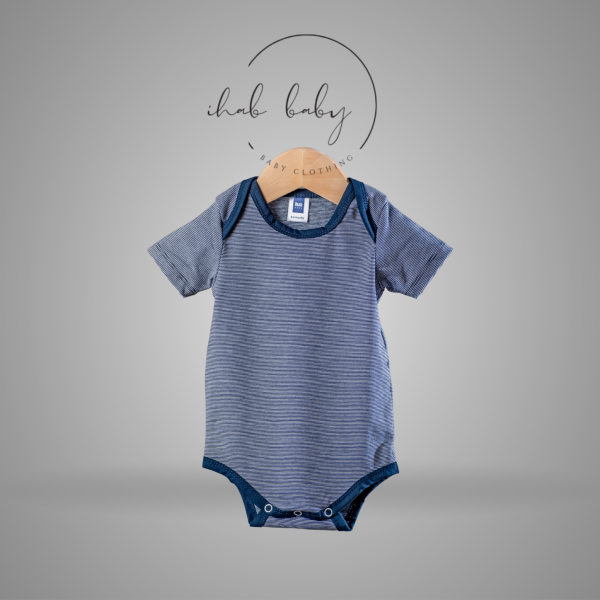 Unisex Short Sleeve Cotton Romper (0-18 months) - Image 5