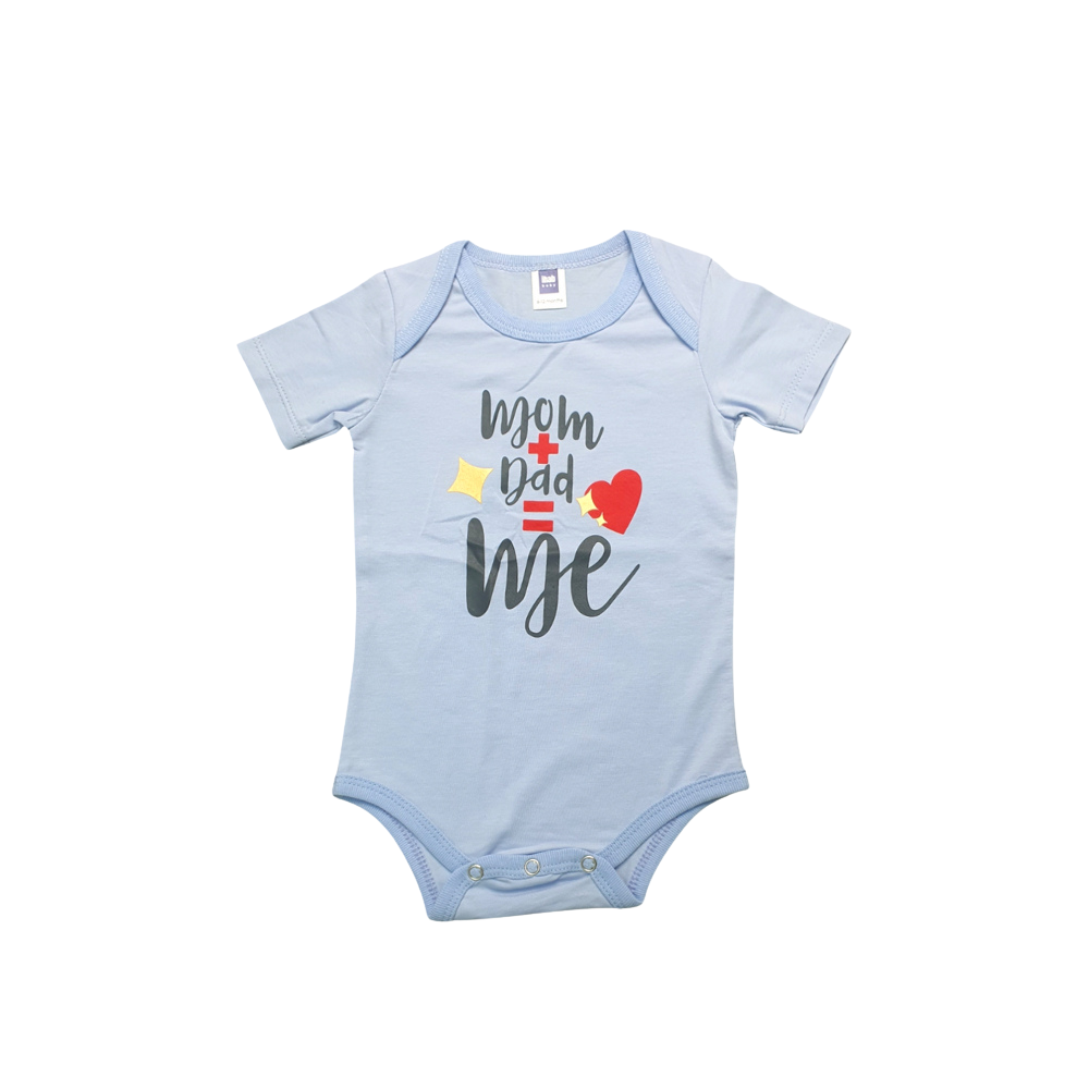 Unisex Short Sleeve Cotton Baby Romper - Image 3