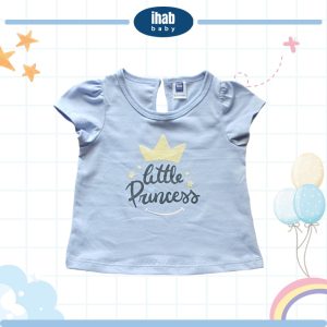 Pink Cotton Short Sleeve T-Shirt (0-36 months) - 0-6 Months, Indigo