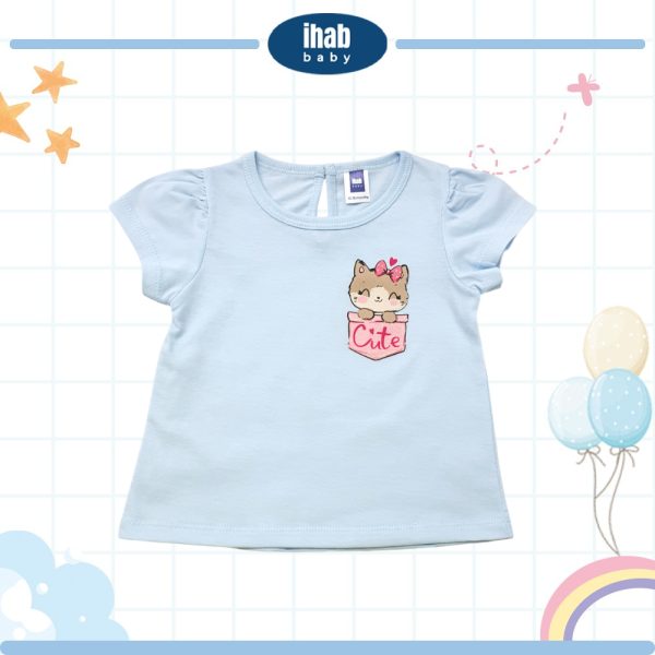 Pink Cat Print Short Sleeve T-Shirt (0-36 months) - Image 5