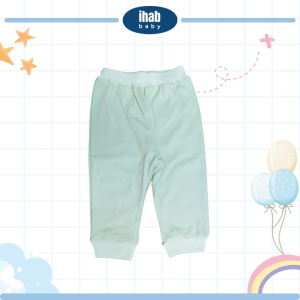 Baby Jogger Pants - Casual Sweatpants (0-24 months) - Lt Green, 0-6 Months