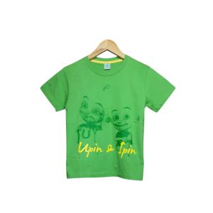 Upin & Ipin Graphic T-Shirt - Lt. Green, S (3-4Y)