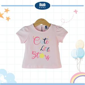 White/Pink Rabbit Print Cotton T-Shirt (0-24 months) - 18-24 Months, Lt Pink