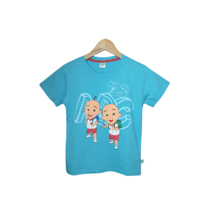 Upin & Ipin Graphic T-Shirt - Lt. Blue, S (3-4Y)