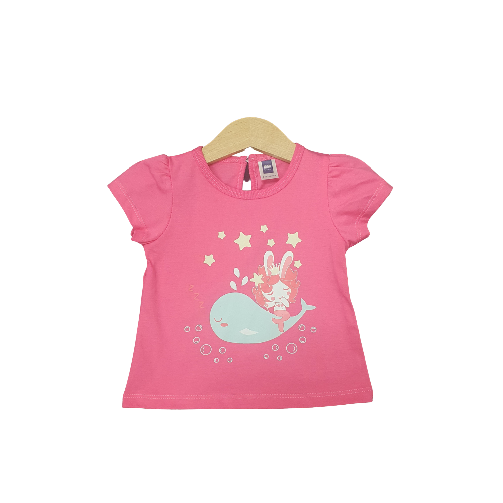 Mermaid Cotton Girl Short Sleeve T-Shirt - Image 3