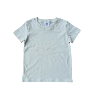 Plain Color Boy Girl Short Sleeve T-Shirt - 18-24M (1-2Y), Milky Green