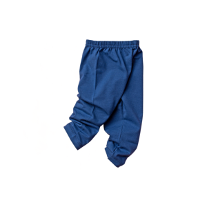 Striped Cotton Spandex Leggings (Kids) - 0-6 months, Navy Plain
