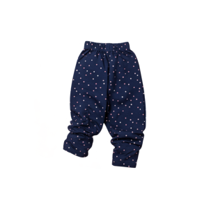 Striped Cotton Spandex Leggings (Kids) - 0-6 months, Navy Love