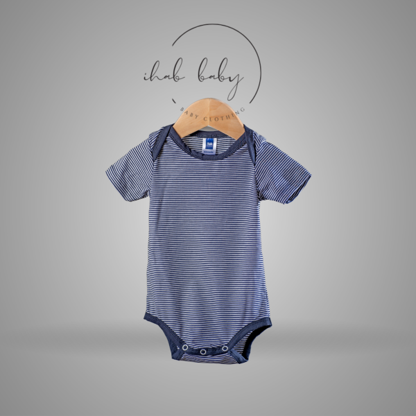 Unisex Short Sleeve Cotton Romper (0-18 months) - Image 6
