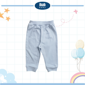 Baby Jogger Pants - Casual Sweatpants (0-24 months) - 0-6 Months, Pastel Blue