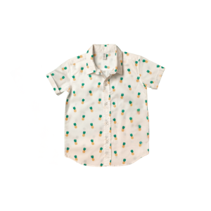 Short Sleeve Casual Shirt (Toddler Boys) - 2-3 Years, Pineapple Color
