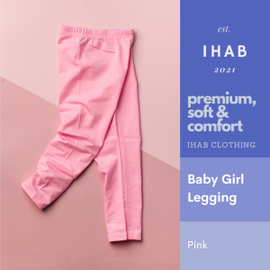 Cotton Spandex Kids Leggings (3-13yrs) - Pink, 10-11 Years