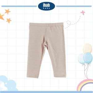 Stripe Cotton Spandex Leggings (Baby Girl) - 0-6 Months, Scarlet Stripe