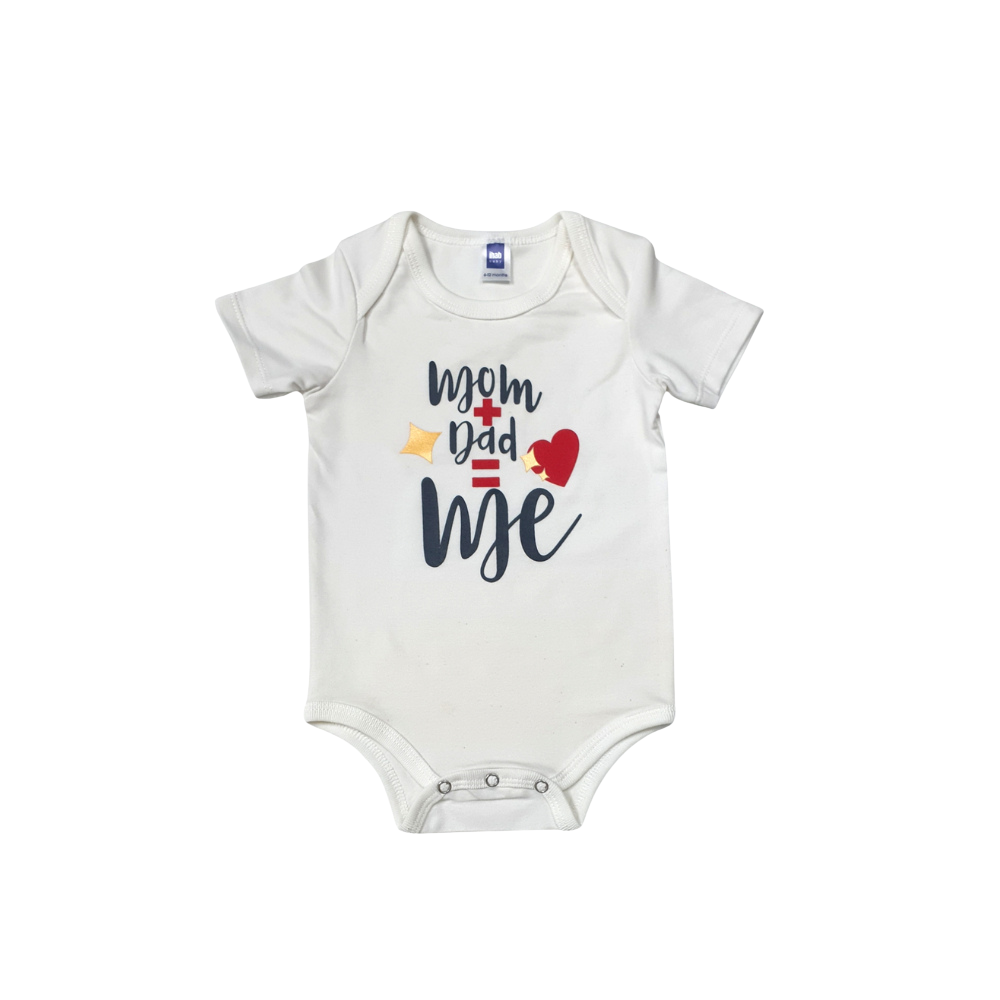 Unisex Short Sleeve Cotton Baby Romper - Image 2