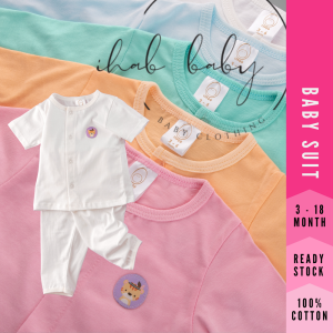 Unisex Cotton Short Sleeve Suit & Shorts (0-18 months)