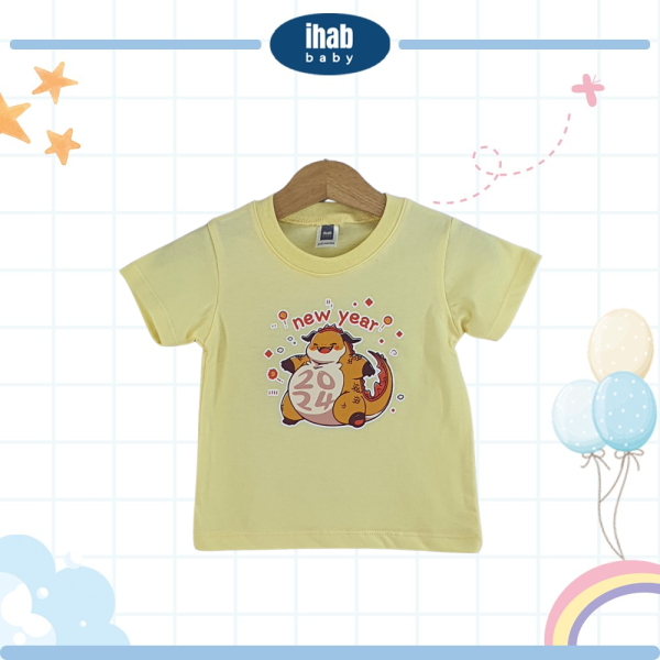 Cotton Red Round Neck Tee (0-24 months) - Image 2