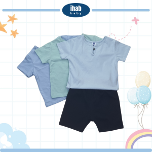 Cotton Short Sleeve Shirt & Pants Set (0-24 months)