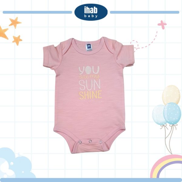 Unisex Short Sleeve Cotton Romper (0-18 months) - Image 3