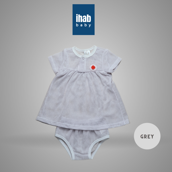Eyelet Baby Romper with Skirt (0-18 months) - Image 2