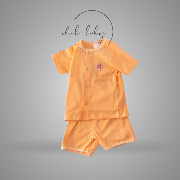 Unisex Cotton Short Sleeve Suit & Shorts (0-18 months) - Image 3