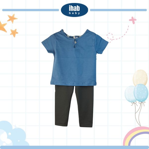 Cotton Kurta Short Sleeve Shirt & Pants Set (Baby Boy) - Image 4