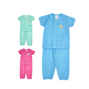 Eyelet Baby Suit Short Sleeve Pants (0-18 months)