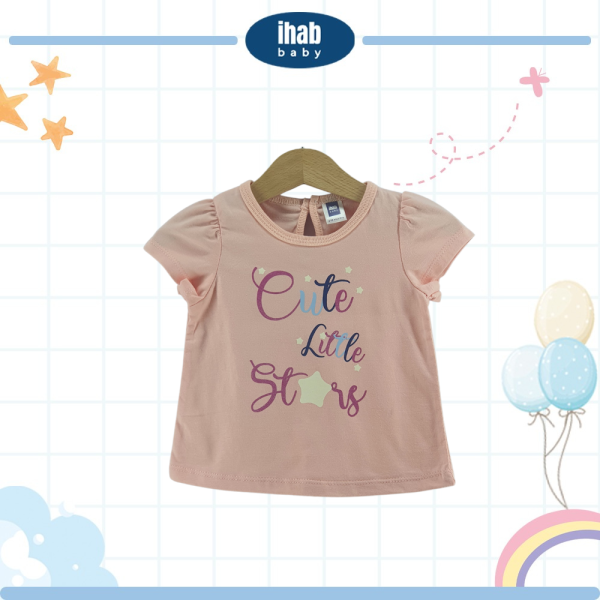 White/Pink Rabbit Print Cotton T-Shirt (0-24 months) - Image 4