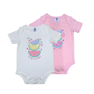 Unisex Short Sleeve Cotton Romper (0-18 months)