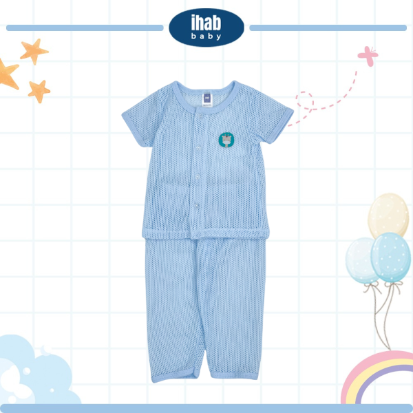 Eyelet Baby Suit Short Sleeve Pants (0-18 months) - Image 2