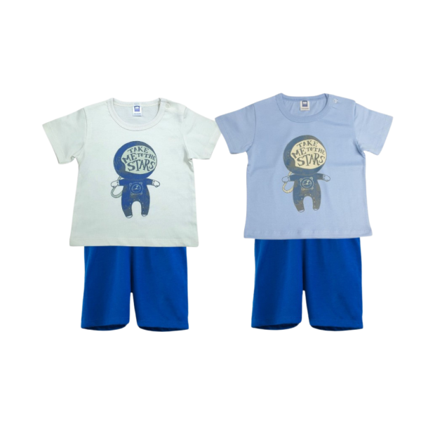 Baby Graphic Short Sleeve T-Shirt & Shorts Set (0-24 months)