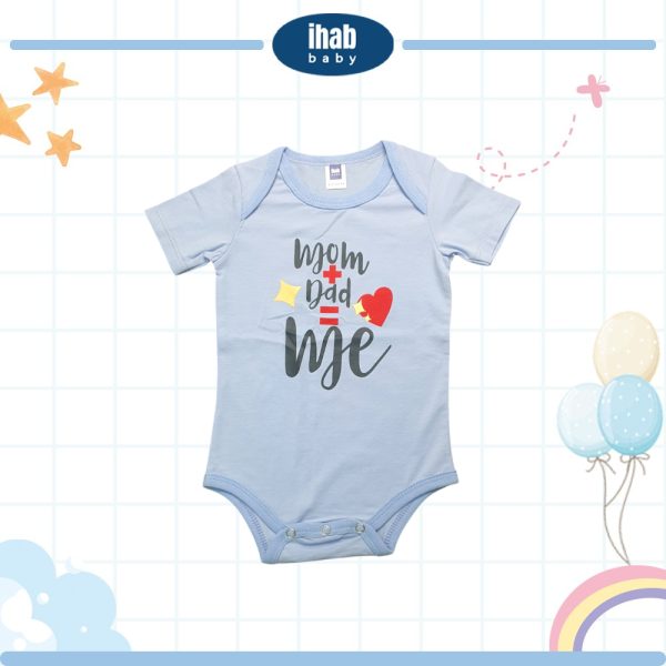 Unisex Short Sleeve Cotton Romper (0-18 months) - Image 3