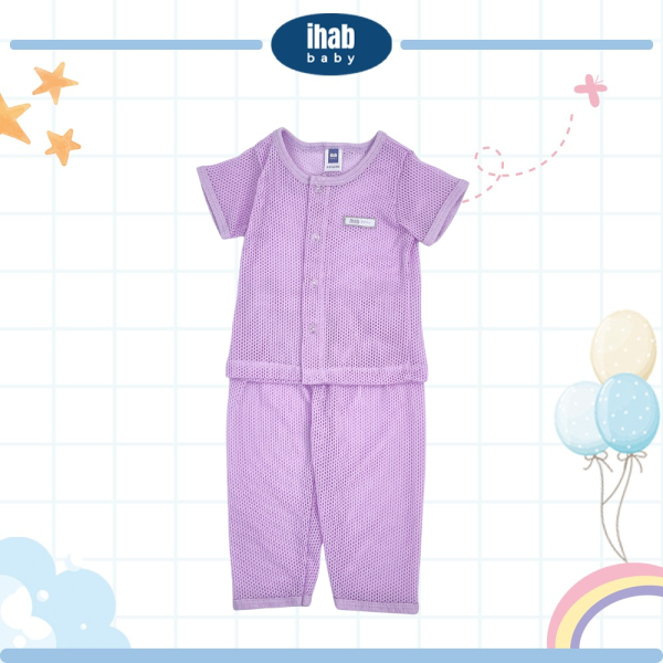 Eyelet Baby Suit Short Sleeve Pants (0-18 months) - Image 3