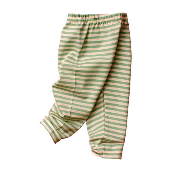Striped Cotton Spandex Leggings (Kids) - Image 2