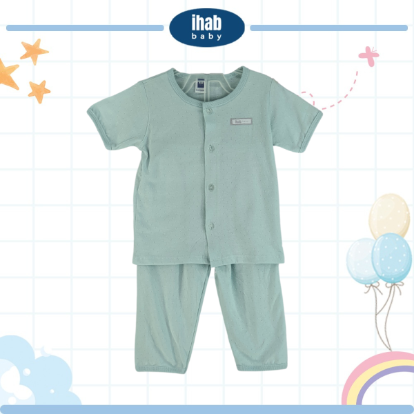 Unisex Cotton Short Sleeve Suit & Long Pants (0-18 months) - Image 3