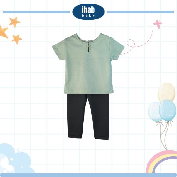 Cotton Kurta Short Sleeve Shirt & Pants Set (Baby Boy) - Image 2