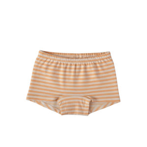 Cotton Boxer Panties - Baby Girl - Yellow Stripe, 8-9 Years